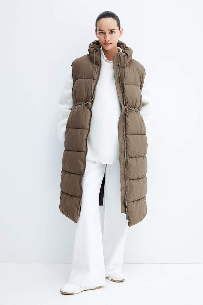 

Mama пуховик с капюшоном H&M, зеленый