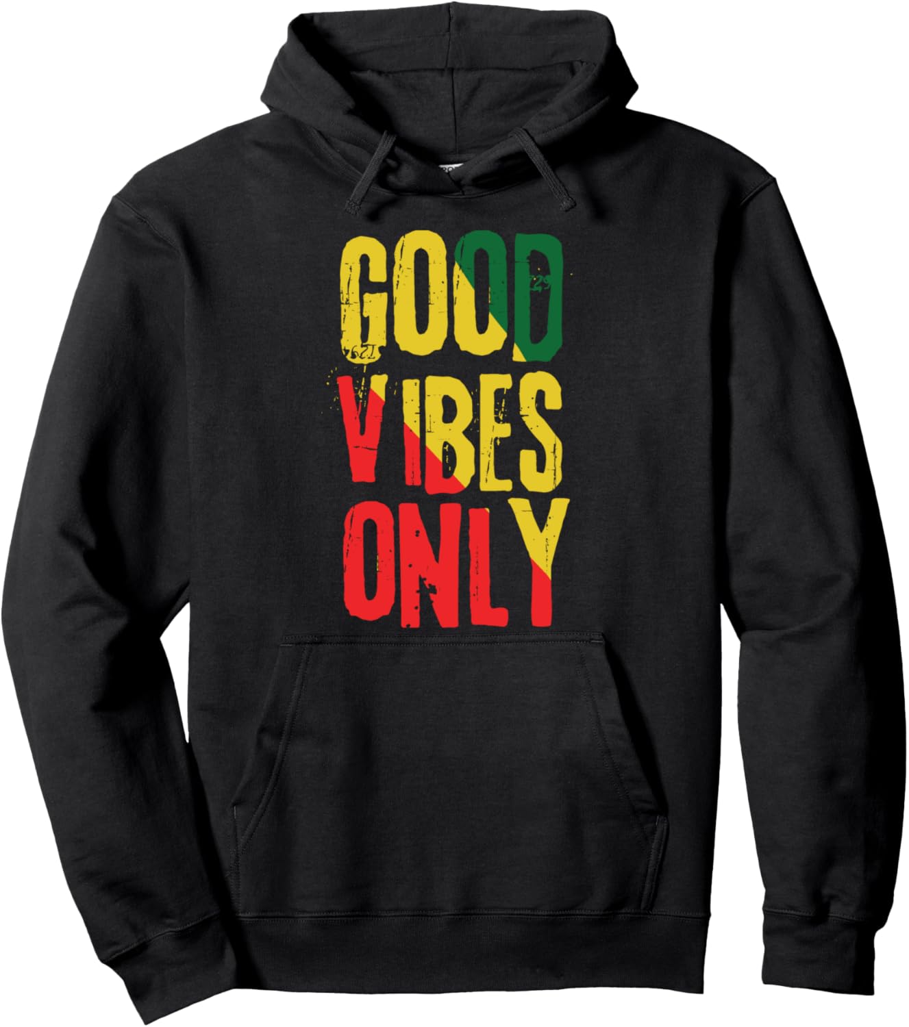 

Худи Good Vibes Rasta Reggae Roots Only с ямайским флагом Good Vibes Rasta Reggae Roots Only Flag Gifts, черный