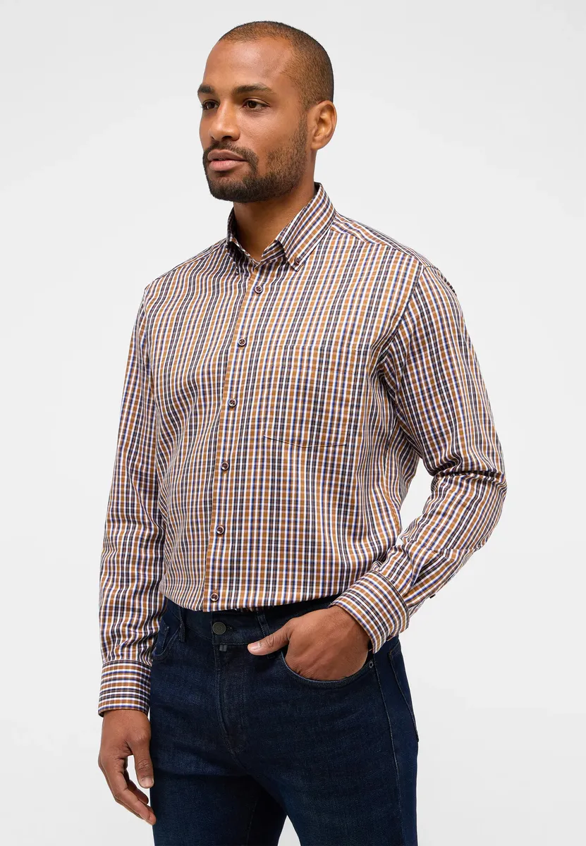 

Рубашка Eterna с длинными рукавами "MODERN FIT", коричневый