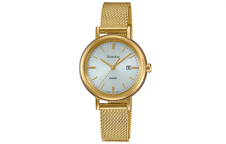 

CASIO Часы Unisex SHEEN White Watch SHS-D3OOGM-7A, White Dial