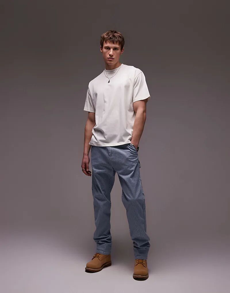 

Плотницкие брюки CAT WWR в полоску из орехового дерева