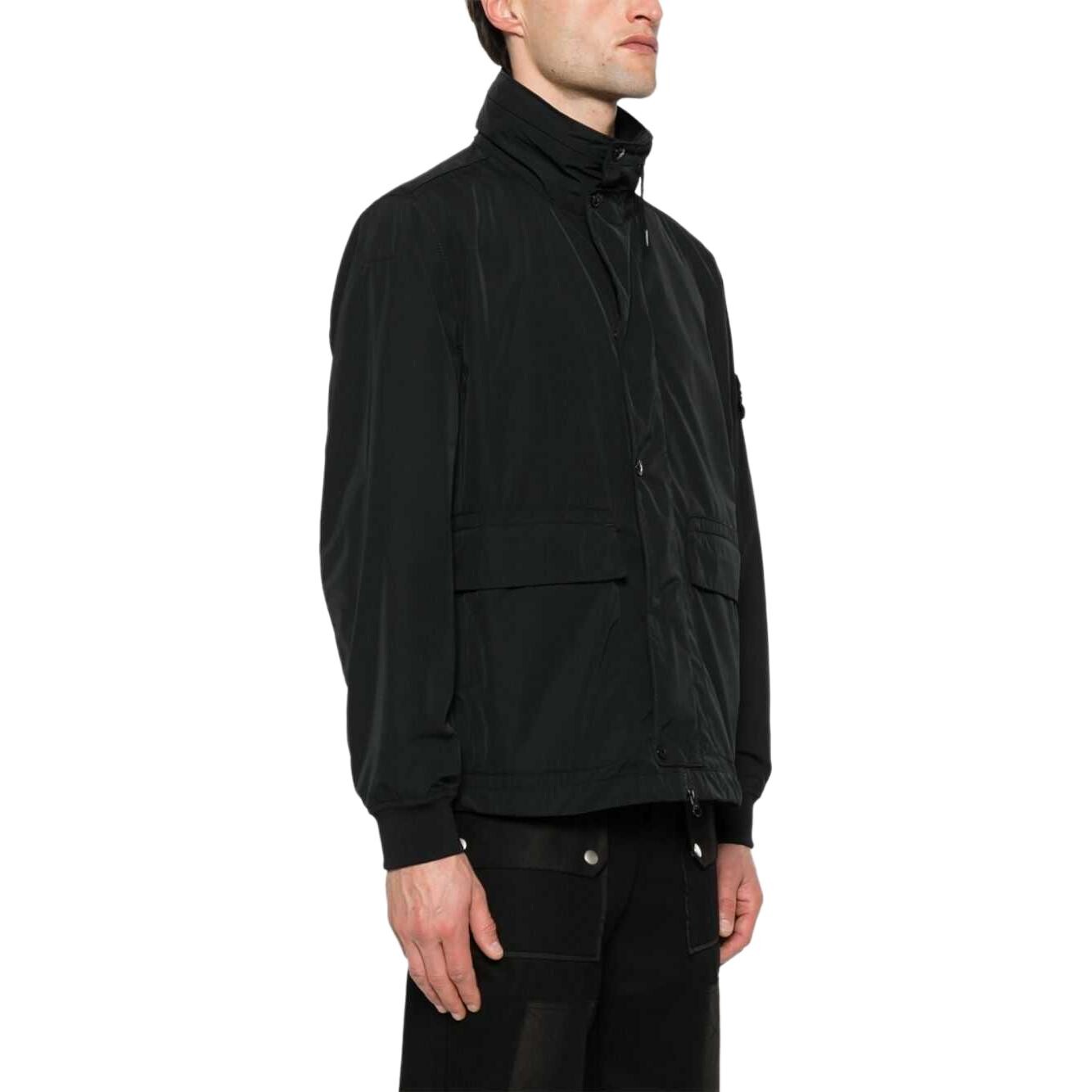 Куртка мужская Stone Island Logo Patch, черный — фото 4