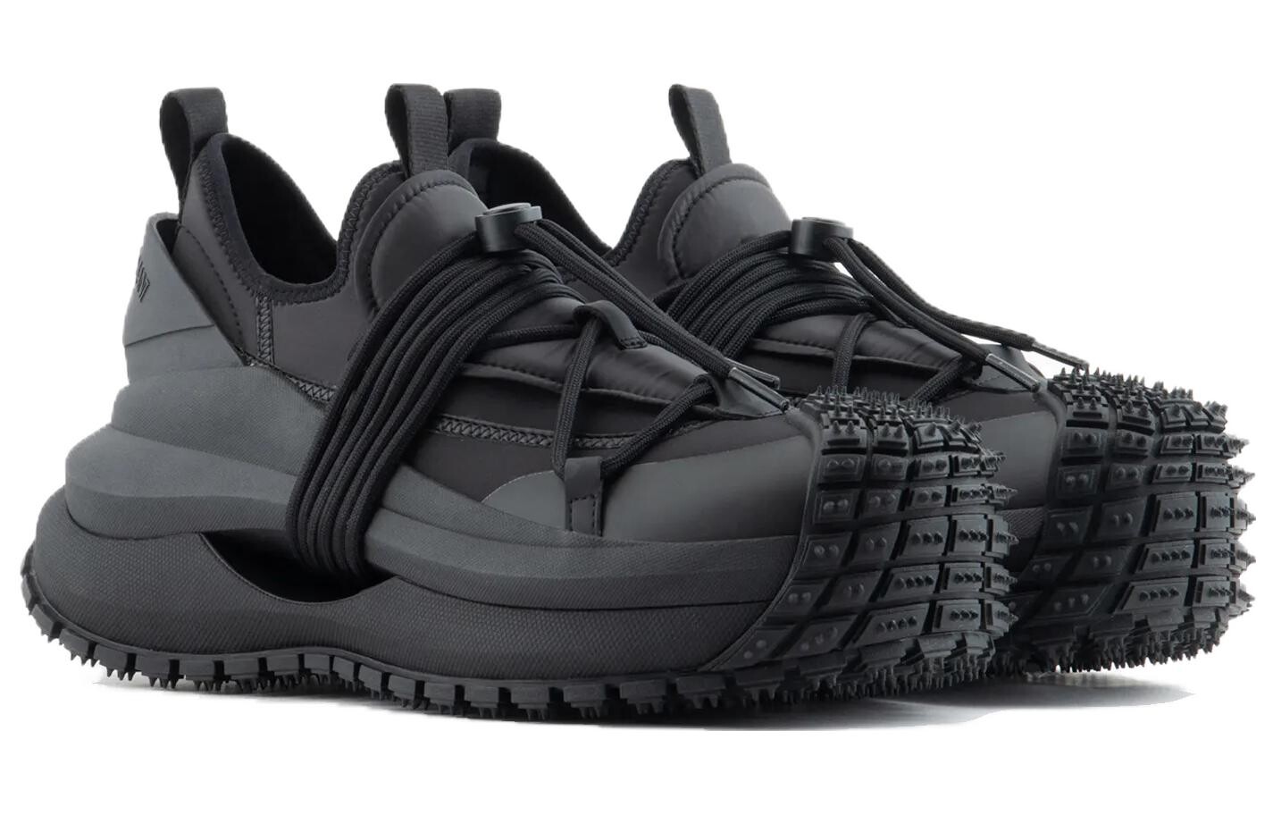 Кроссовки EMPORIO ARMANI Lifestyle Shoes Men Low-top Black, черный — фото 2
