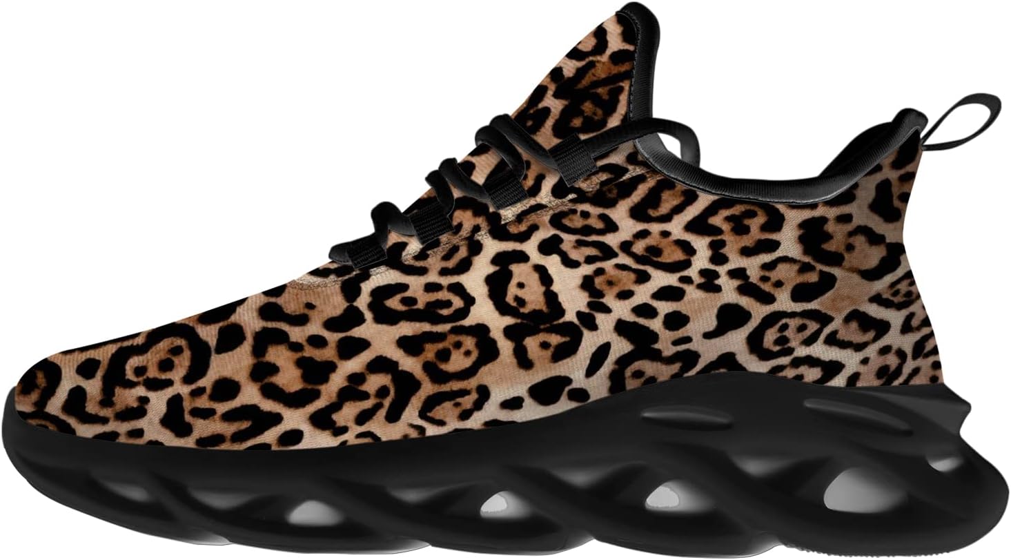

Кроссовки Ciadoon Leopard для мужчин и женщин, для бега по дорогам, ходьбы, тенниса, спортивные кроссовки для джоггинга, подарки, Multicolor
