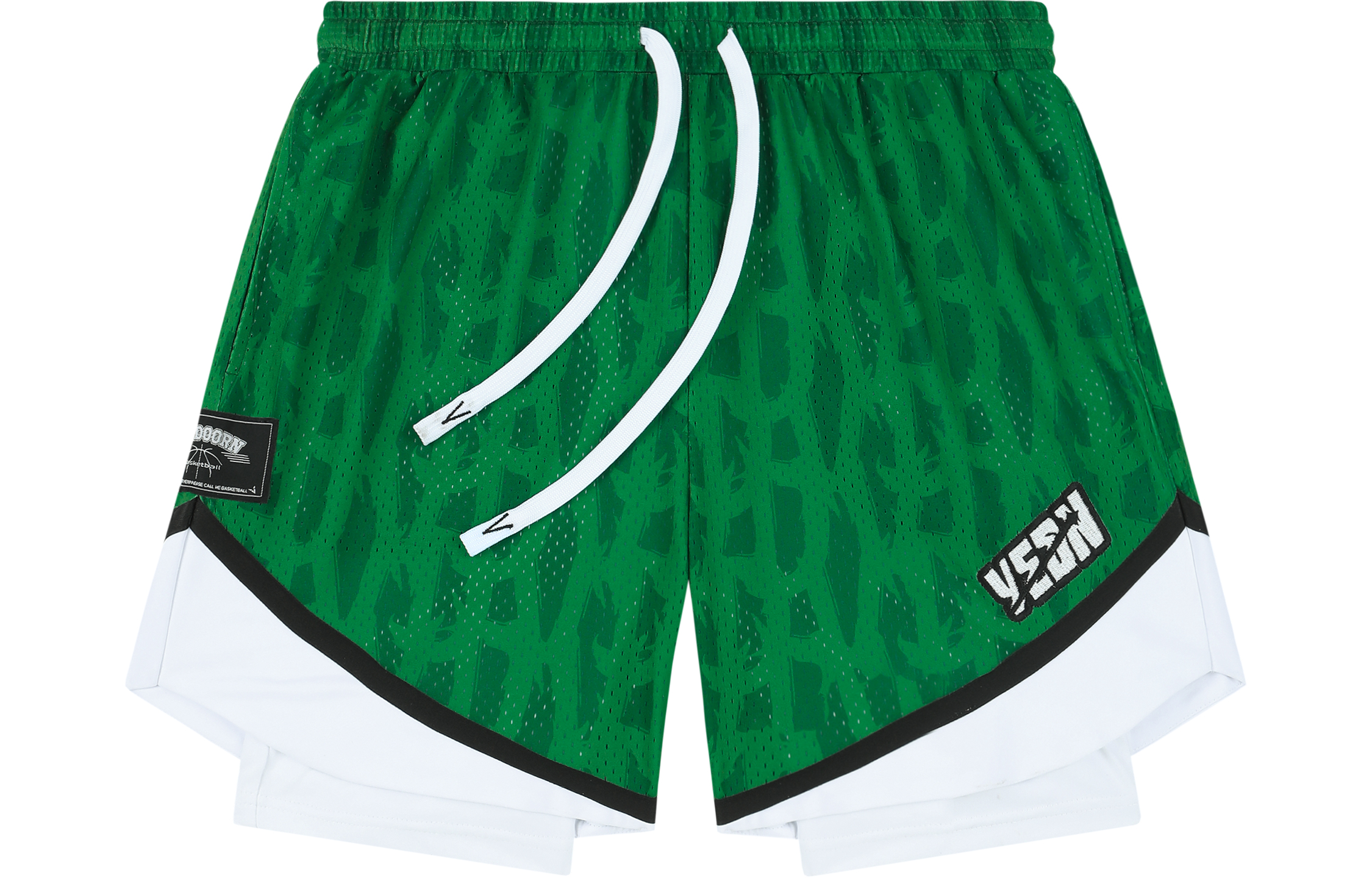 

Баскетбольные шорты серии Unprovoked унисекс VEIDOORN, Jadeite Green+Socks 1 Pack