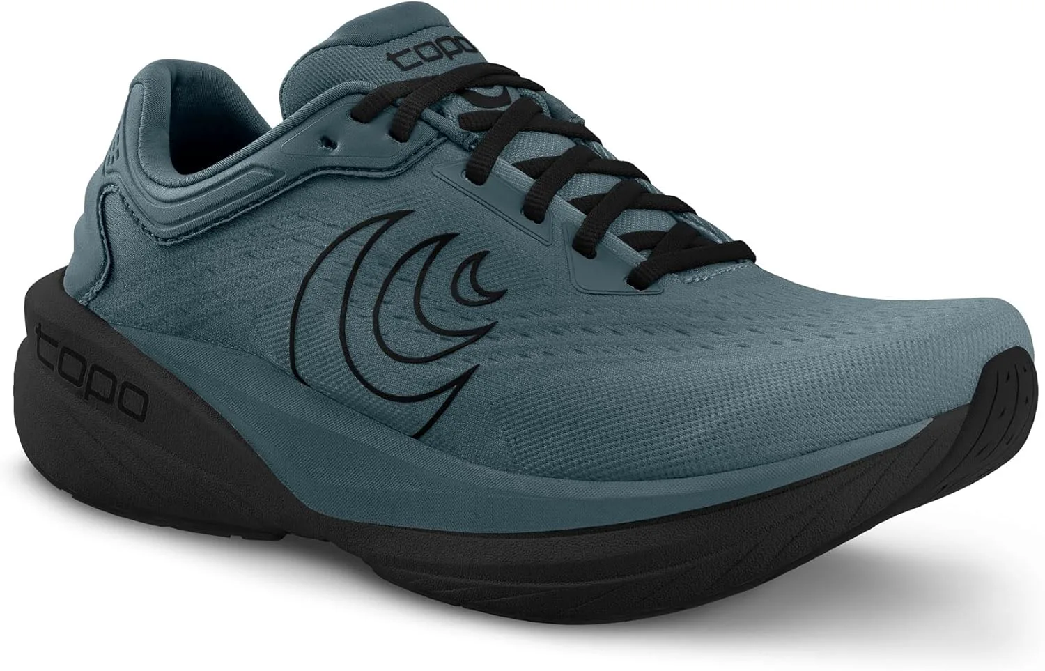 Мужские кроссовки Topo Athletic Phantom 4, легкие и удобные с перепадом высоты 5 мм, для бега по шоссе, спортивная обувь для бега по дороге, черный — фото 4