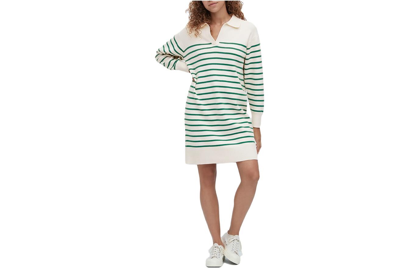 

Платье с длинными рукавами женское бирюзовое Uniqlo