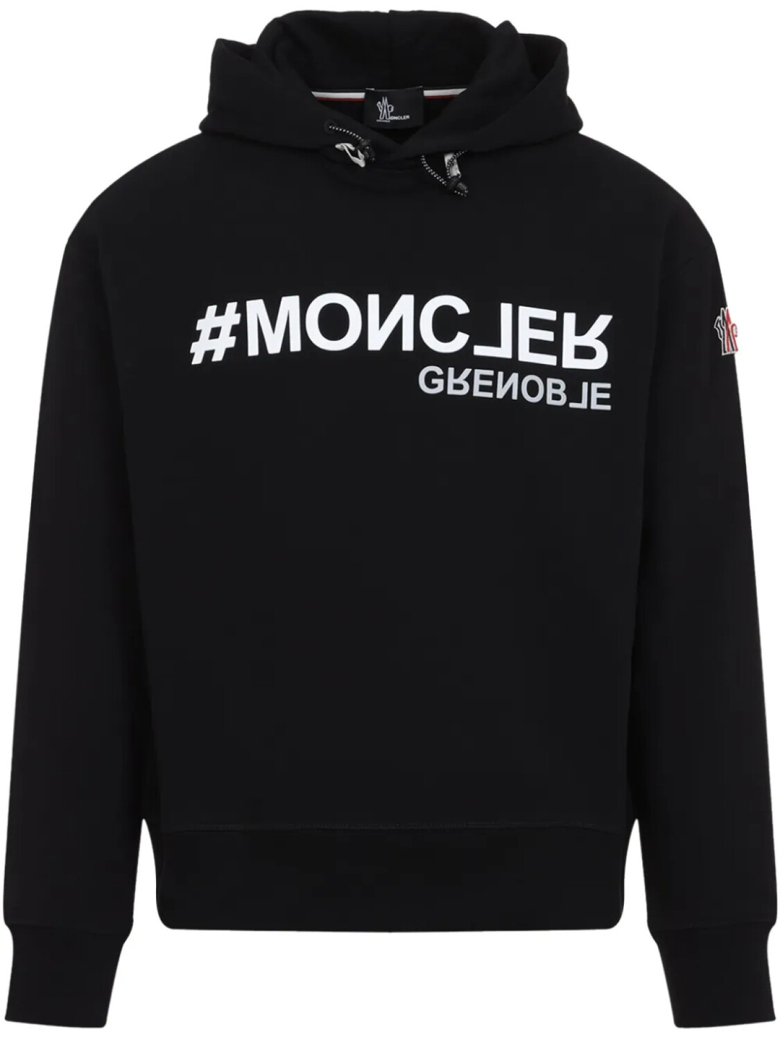 

Толстовка с капюшоном и логотипом Moncler Grenoble, черный