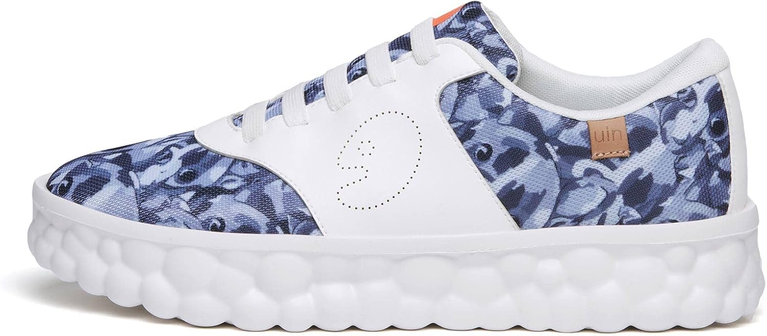 

Мужские модные кроссовки UIN Легкие прогулочные повседневные слипоны Художественно раскрашенные спортивные путешественные скейт-кроссовки Las Ramblas, Las Ramblasⅱ-doggie League