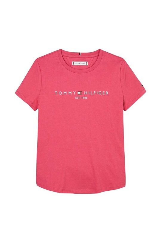

Хлопковая футболка Tommy Hilfiger, розовый
