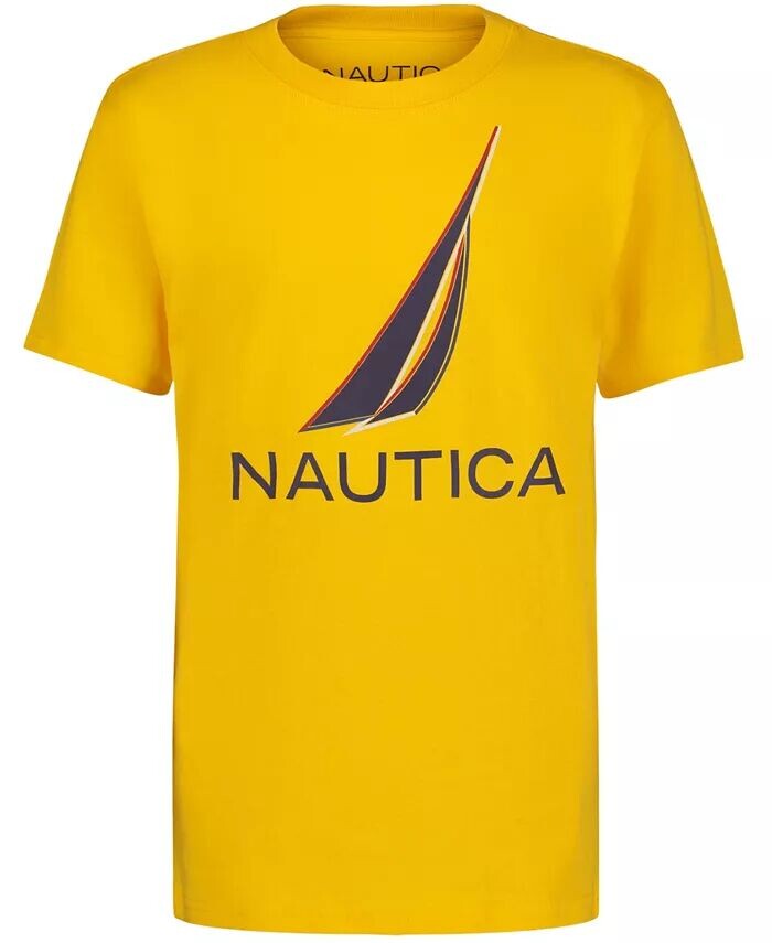 

Футболка с короткими рукавами цветного оттенка для мальчиков Nautica, красный