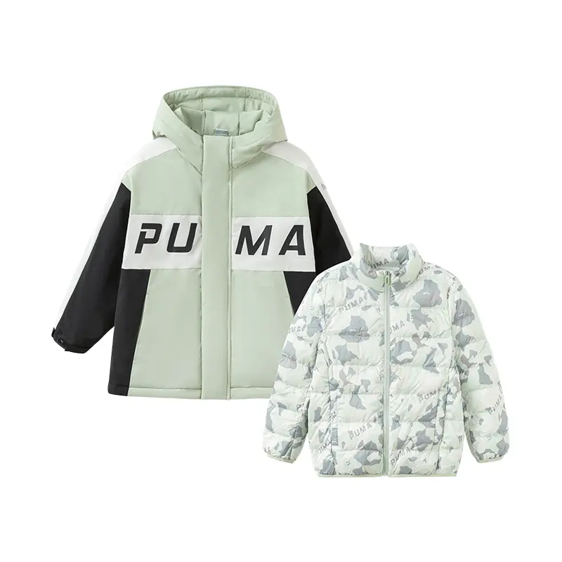 

PUMA Пуховик спортивного стиля комплект из 2 предметов sage green детский