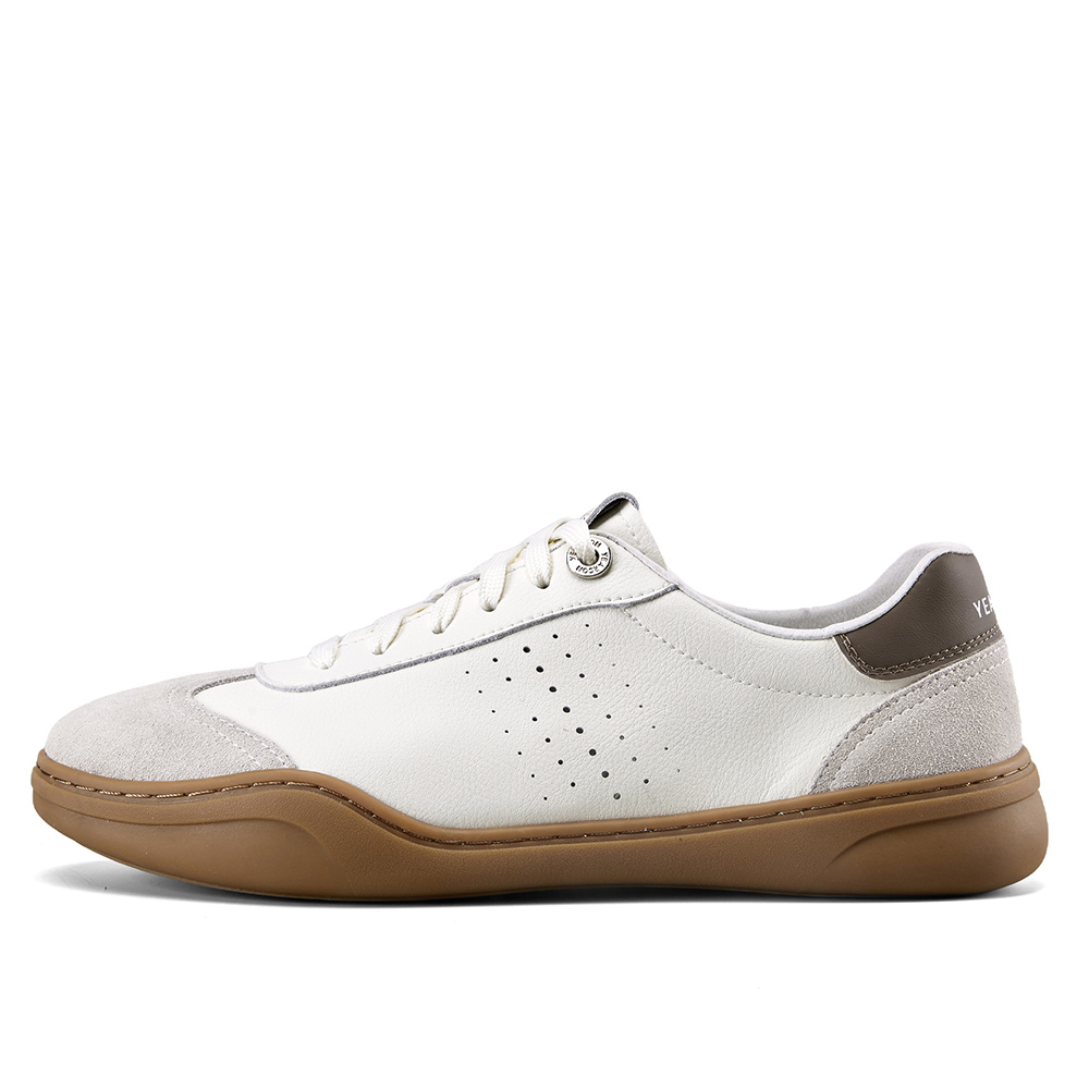 

YEARCON Низкие скейтерские кроссовки мужские бежево-коричневые, цвет Beige/Brown