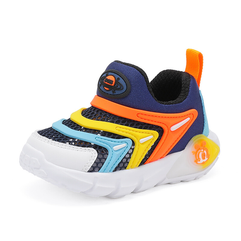 

Обувь для малышей, кроссовки Bobdog, цвет Deep royal blue/fireworks orange
