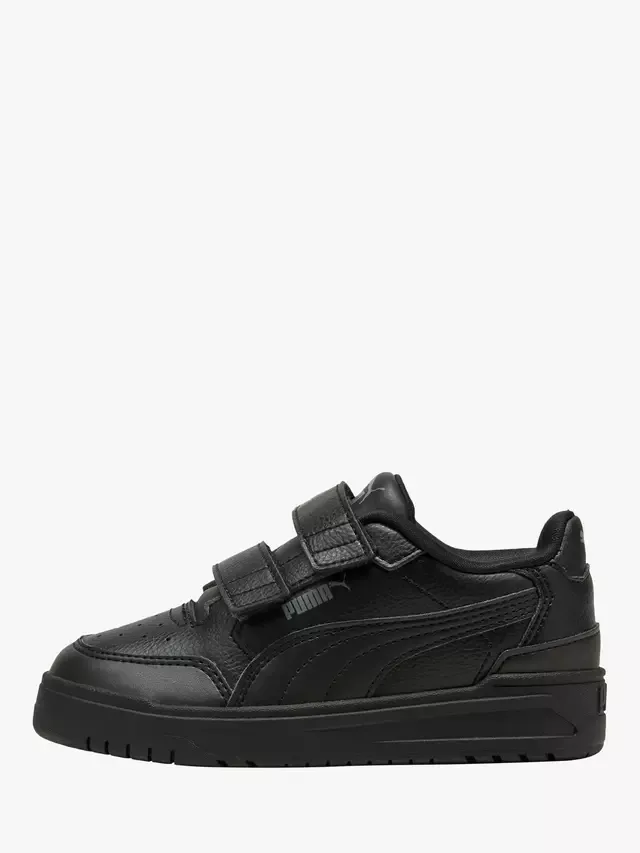 Детские кроссовки Shuffle Downtown Mid Trainers, черные PUMA — фото 4