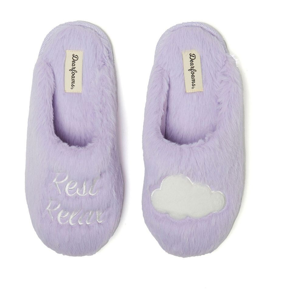

Женские тапочки Dearfoams Bailey из искусственного меха, цвет Hyacinth
