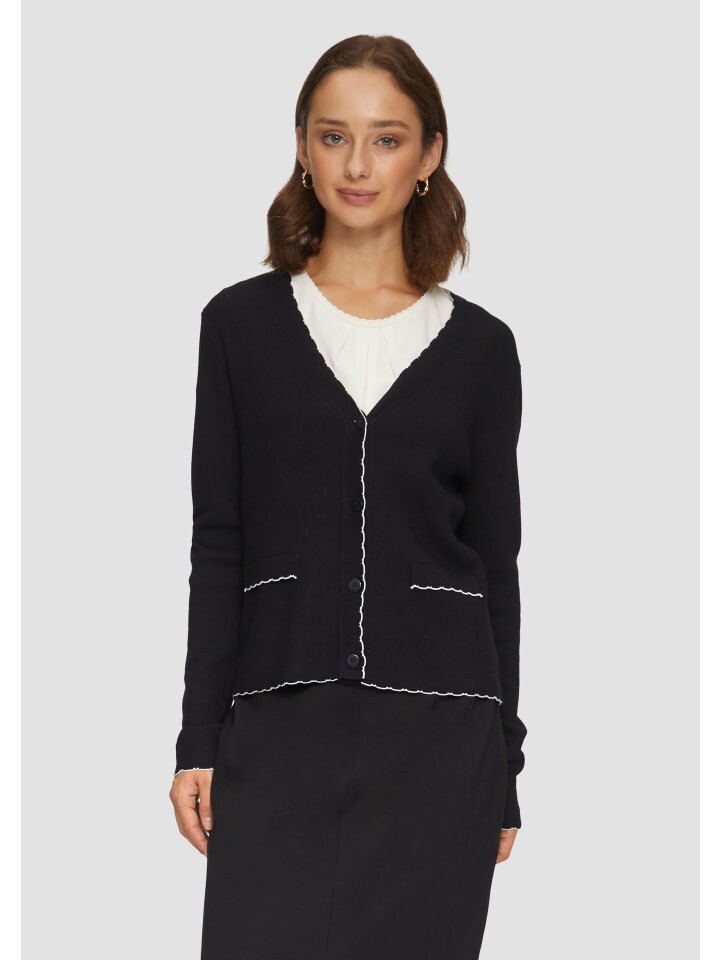 

Кардиган sOliver BLACK LABEL Strickjacke langarm, черный