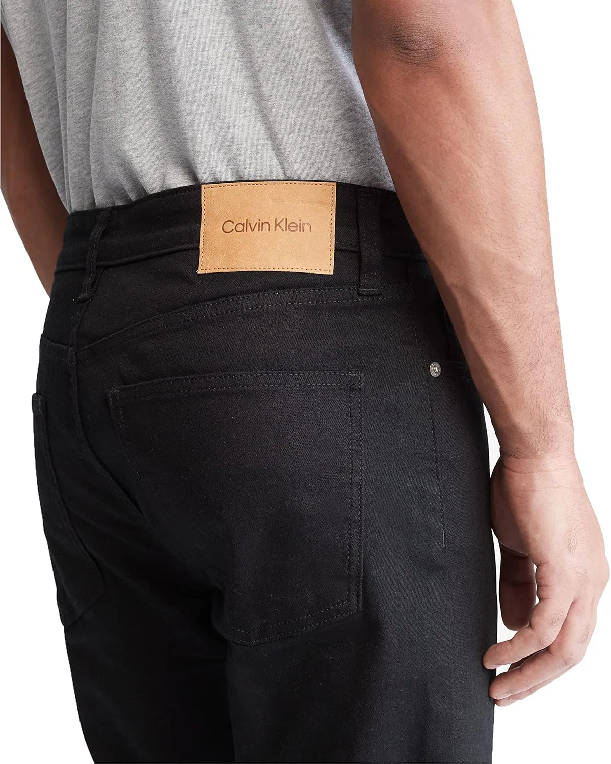 Джинсы скинни Calvin Klein, черный — фото 3