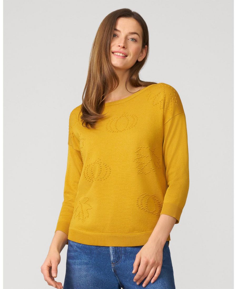 

Женский осенний свитер-туника со спущенными плечами Cable & Gauge, Harvest gold