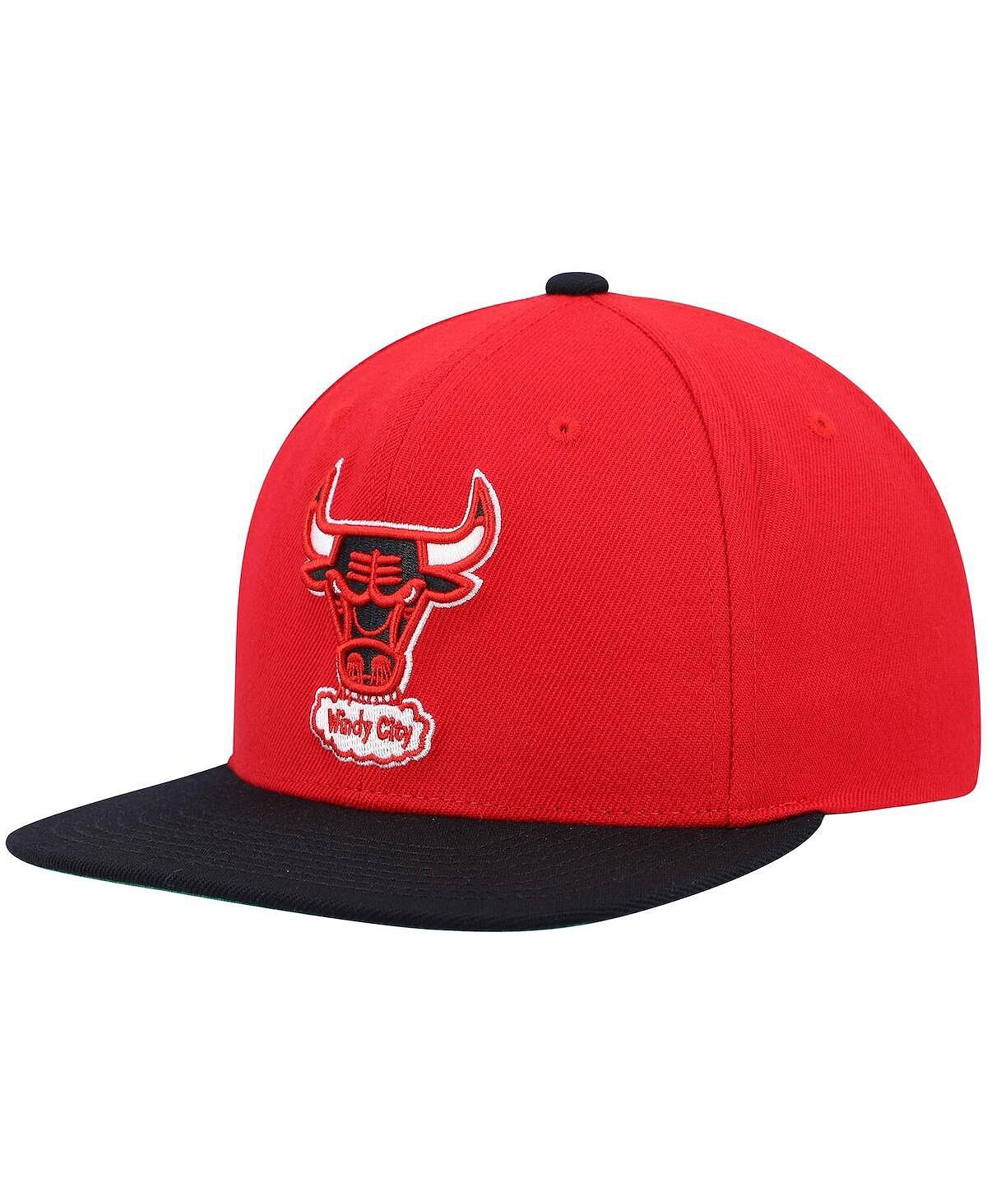 

Мужская красно-черная двухцветная кепка Snapback 2.0 Chicago Bulls Hardwood Classics Team Mitchell & Ness