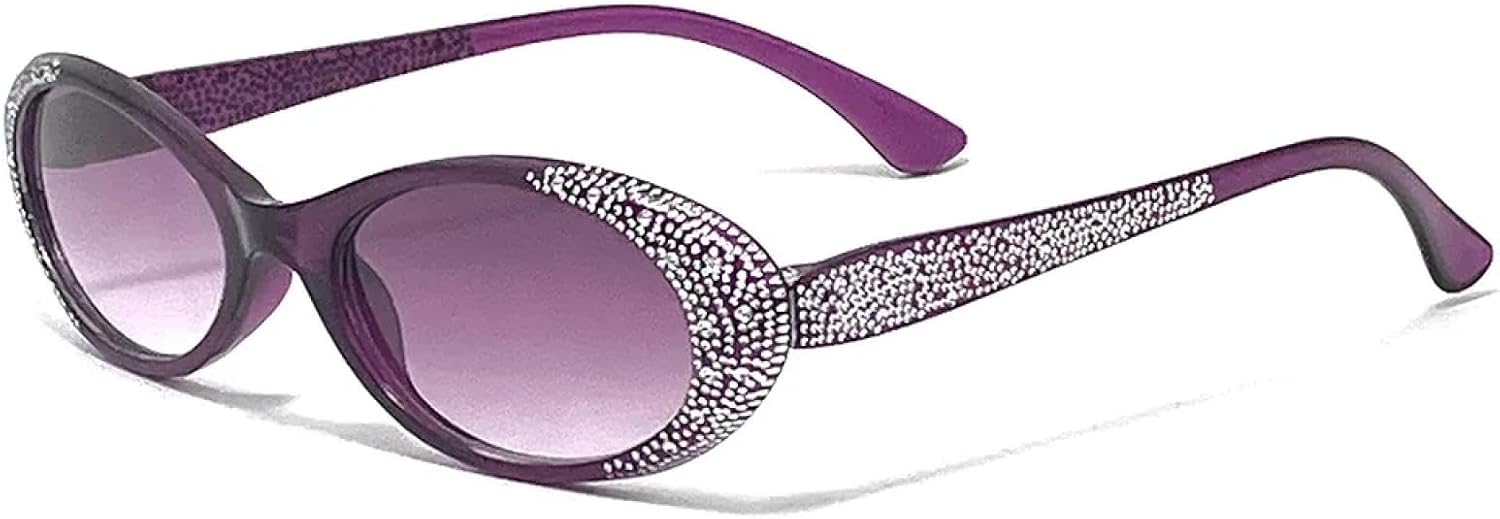 

Солнцезащитные очки с защитой от УФ-излучения UV400 | Овальная, маленькая оправа | Для женщин и мужчин | Для занятий спортом на открытом воздухе и вождения DSVIGF, Purple