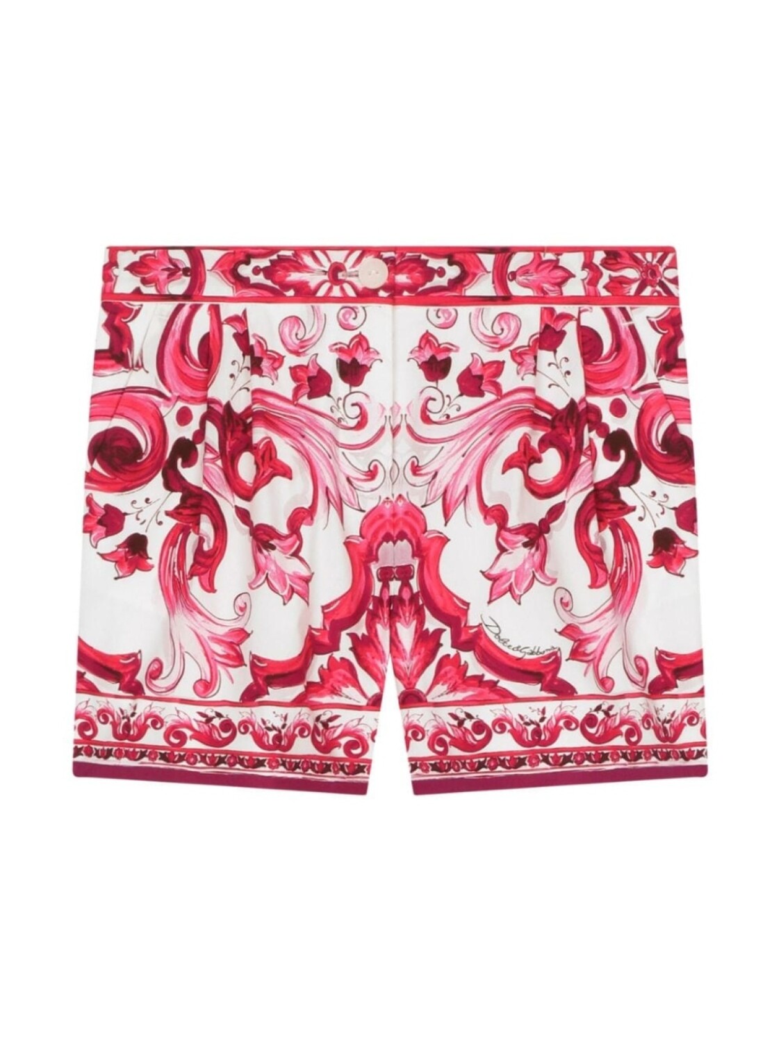 

Dolce & Gabbana шорты с принтом Majolica, белый