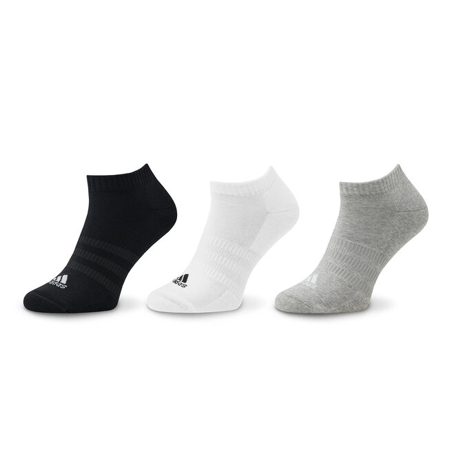 

Носки adidas CushionedLow-Cut Socks, 3 шт, серый/черный/белый