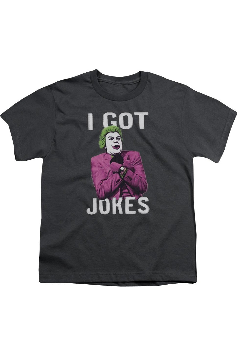 

Футболка с коротким рукавом для детей "Batman Classic TV: Got Jokes" Gildan, Charcoal