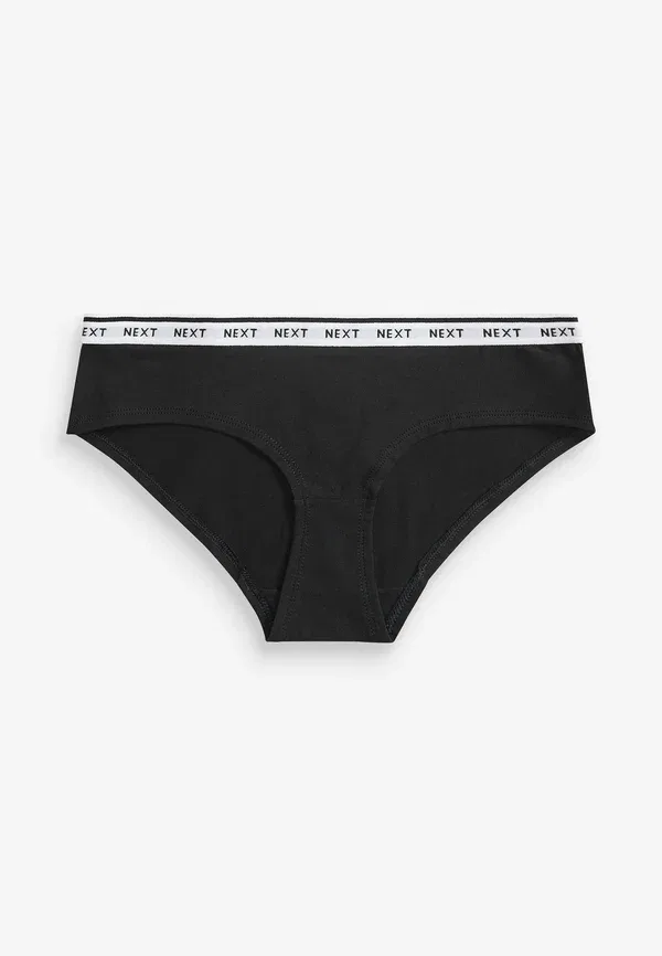 Трусы стринги 7 шт Next, цвет металлик черный — фото 4