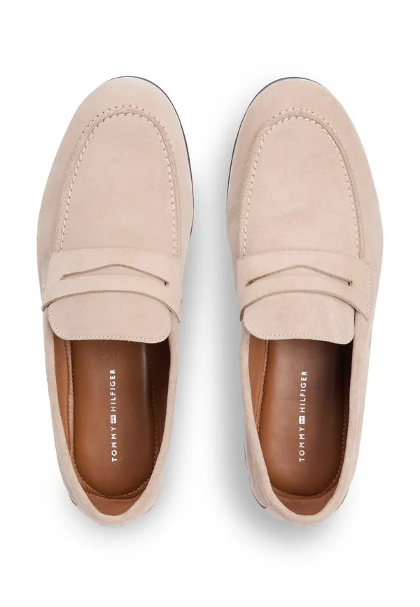 Замшевые гибкие лоферы без шнурков Tommy Hilfiger, Coastal Taupe — фото 4