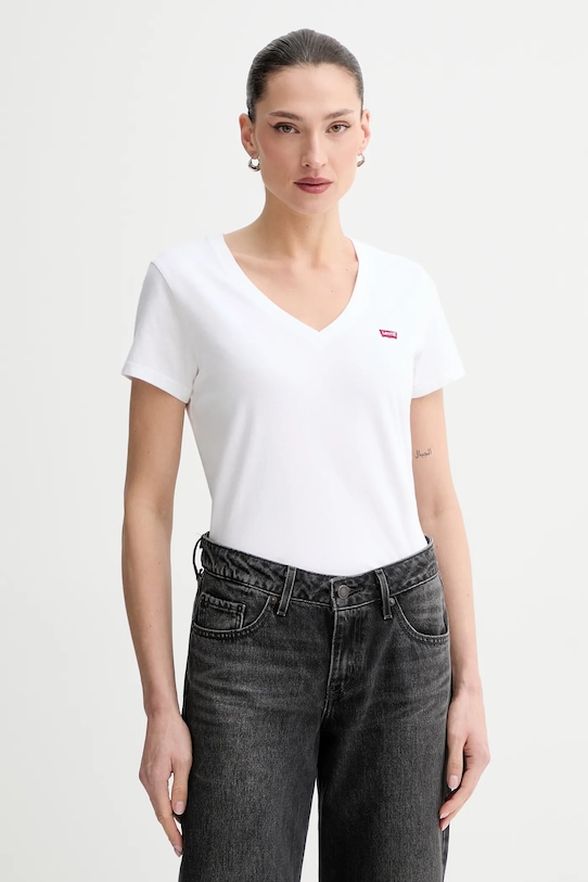 Идеальные хлопковые футболки с v-образным вырезом, комплект из 2 штук. Levi's, черный — фото 2
