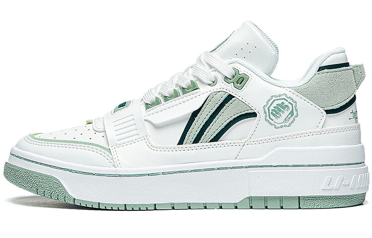 

Кроссовки LINING Badfive Skateboarding Shoes Men Low-top Off-white/pine Green, белый/зеленый