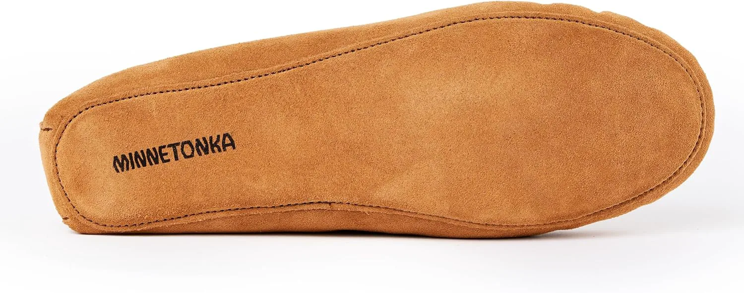 Мужские мокасины Minnetonka из овчины с мягкой кожаной подошвой — фото 4