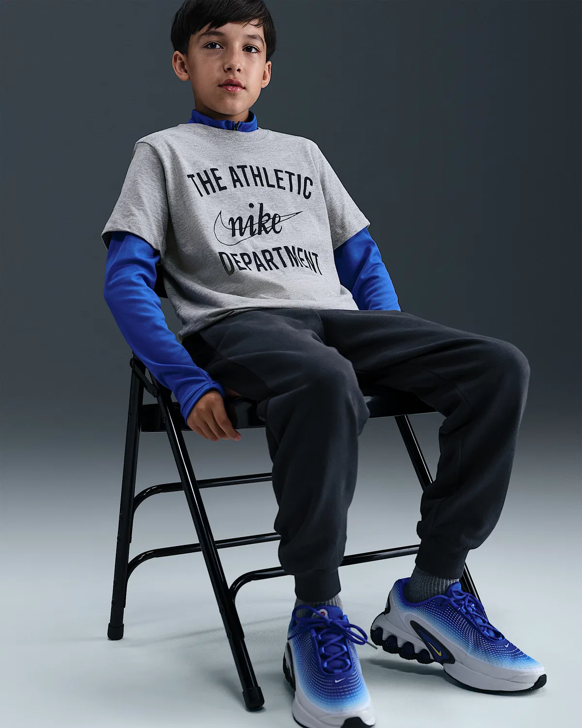 Детская футболка Nike Air, Dark Grey Heather — фото 3