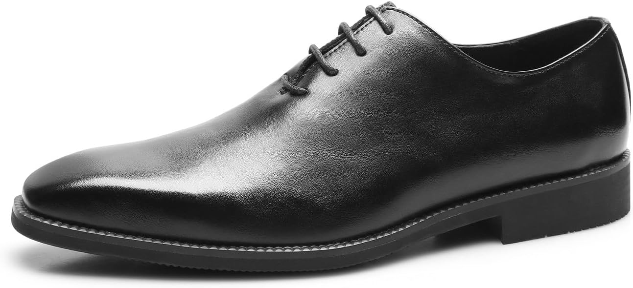 

Мужские оксфорды туфли для ходьбы модные свадебные кожаные туфли повседневные туфли под смокинг для мужчин Santimon, черный