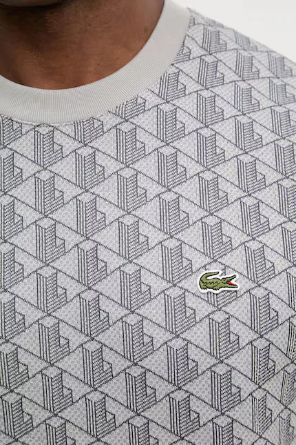Футболка мужская Lacoste, серый — фото 4