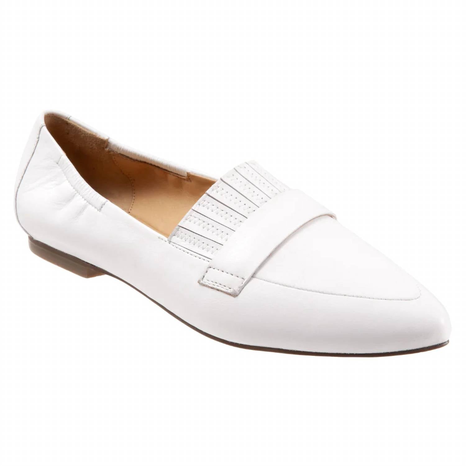 Женские мюли из кожи белые Trotters