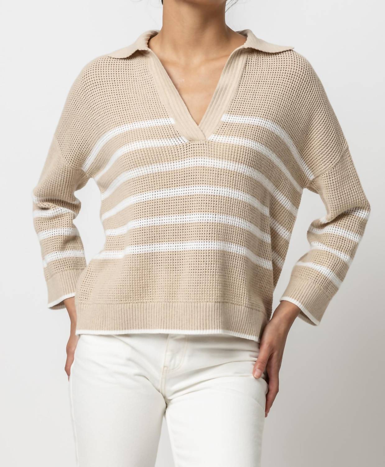 

Полосатый поло-свитер Husk Lilla P, Husk