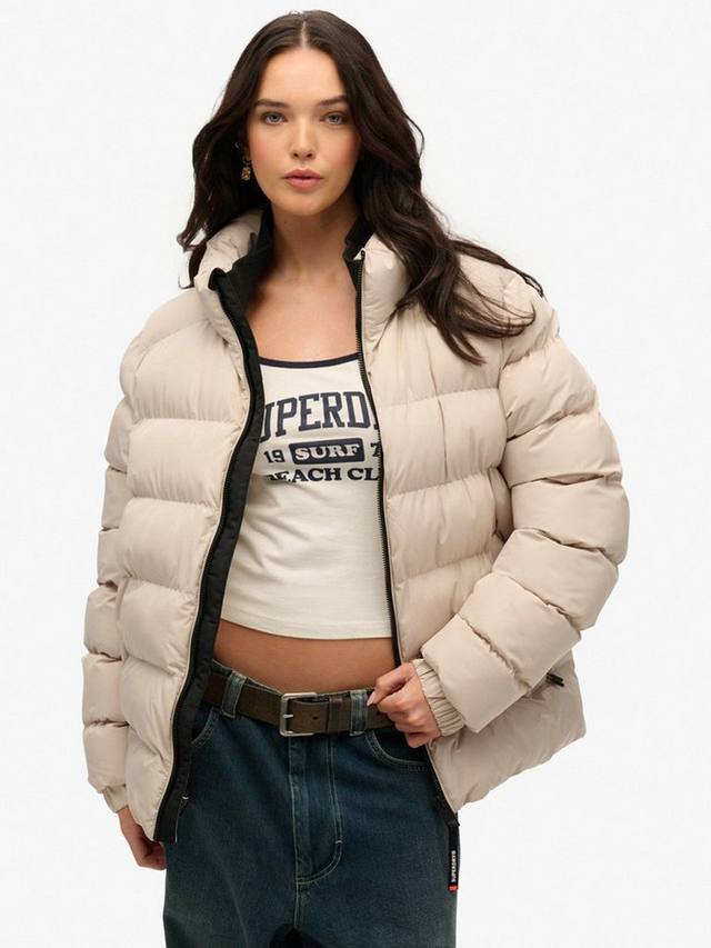 

Оверсайз спортивная пуховая куртка Superdry, Chateau Gray