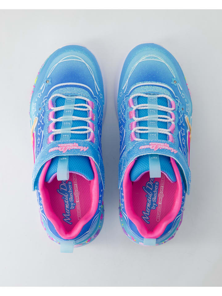 Кроссовки на шнуровке Skechers, синий — фото 4