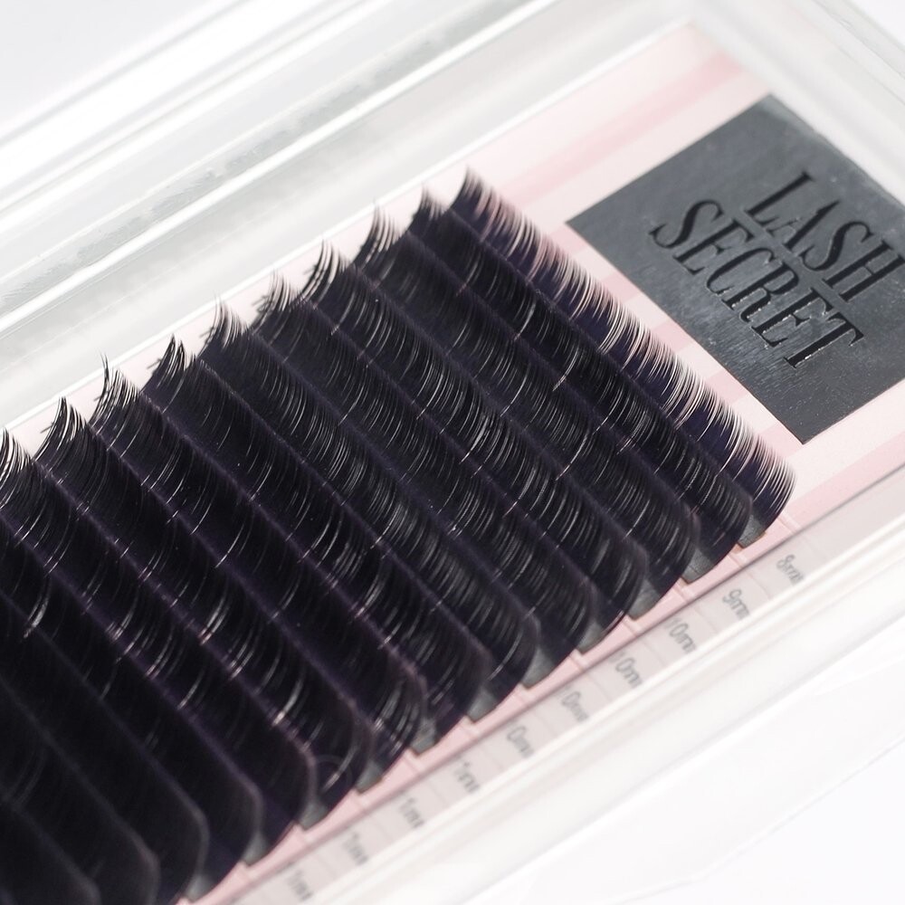 

Ресницы Lash Secret черные 16 полосок C 0,07, 9 мм ForMe