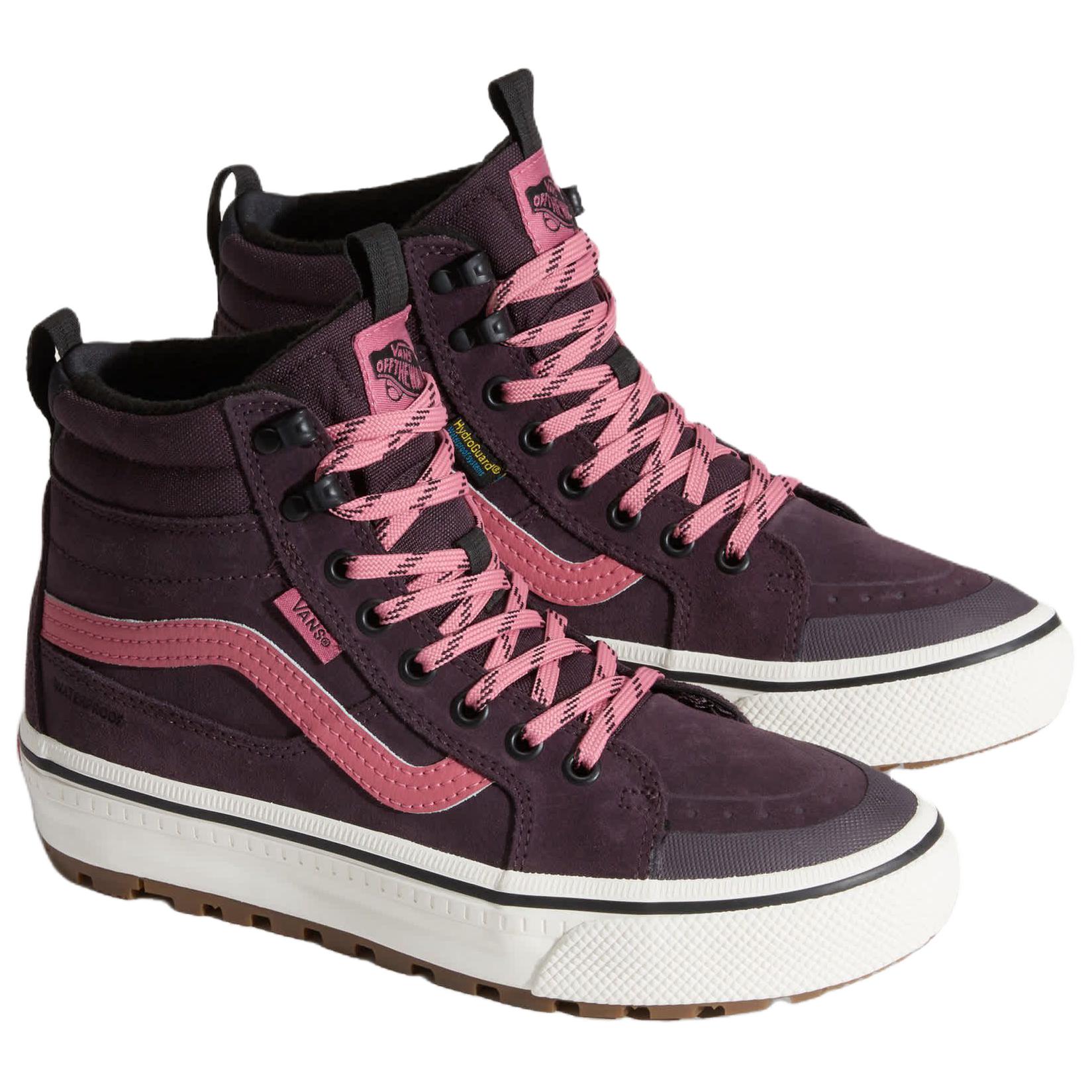 Высокие кроссовки Sk8 Hi Waterproof And Thermal Support для улицы унисекс Vans, темно-красный — фото 2