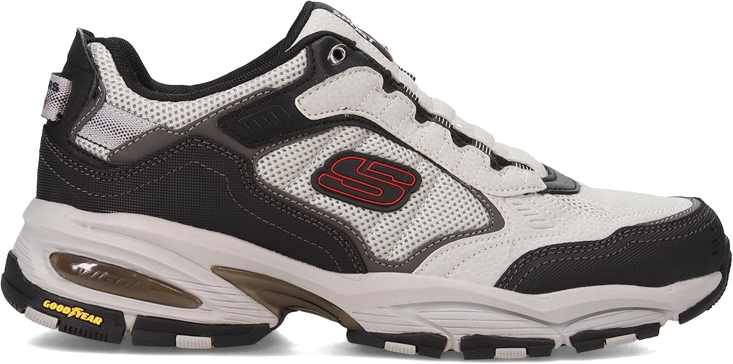 Мужские слипоны Skechers Vigor 3.0, серый/черный — фото 3