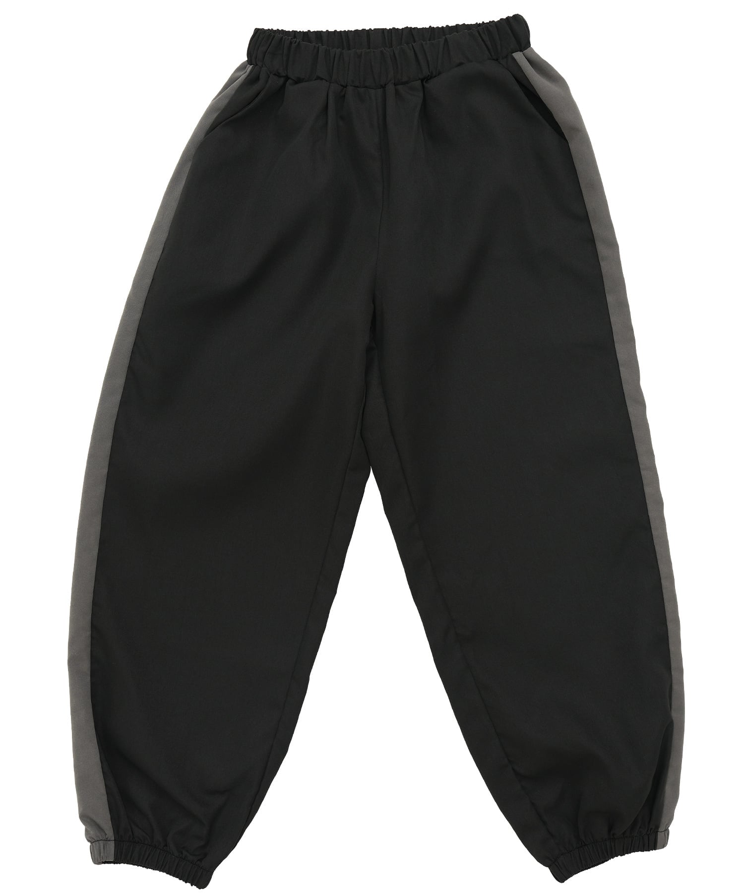 Брюки-карго Bee с лентой и карманами, детская одежда для девочек Bee, Black x charcoal thick line — фото 4