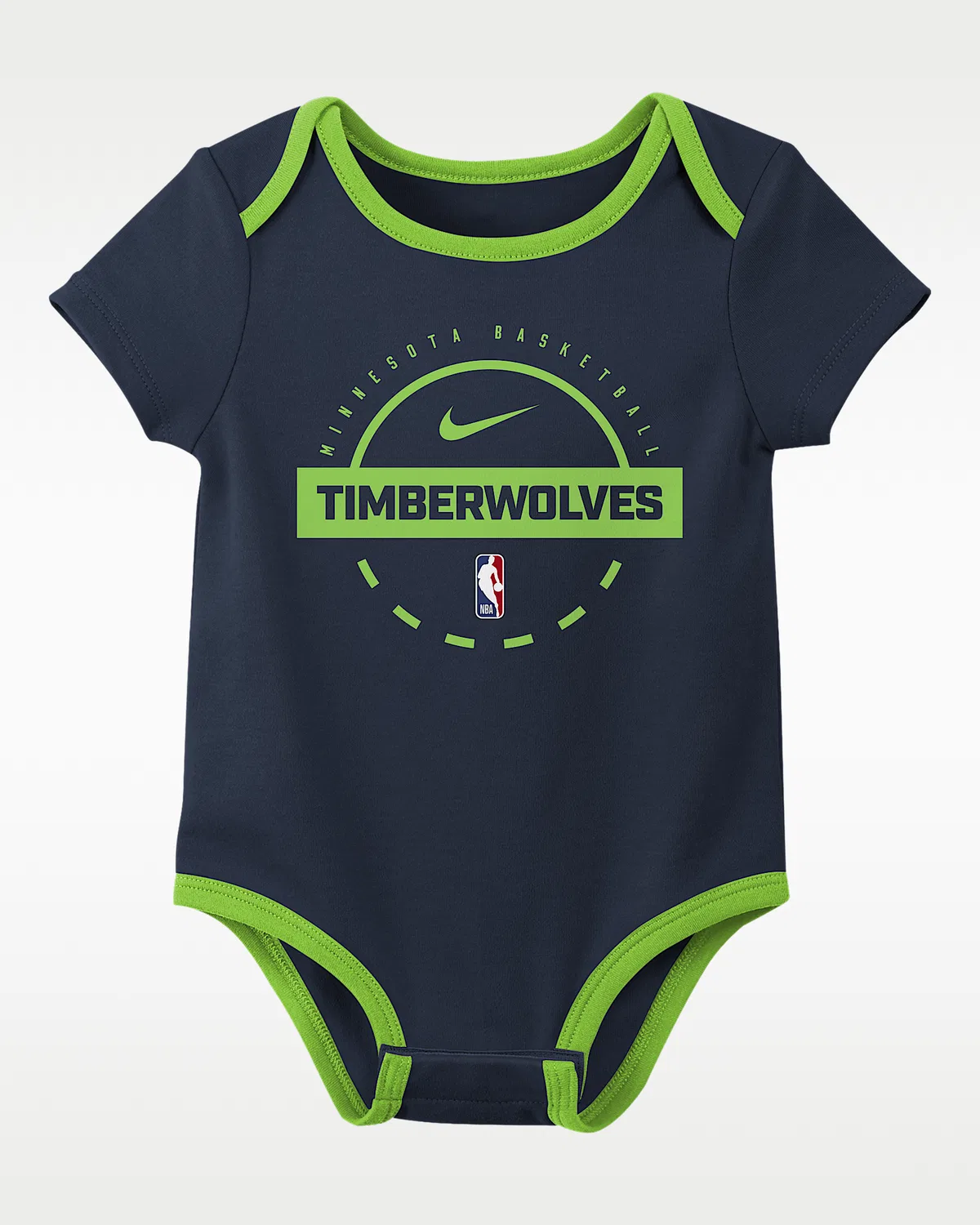 Детский боди NBA (2 шт.) Nike "Minnesota Timberwolves", Navy/Grey