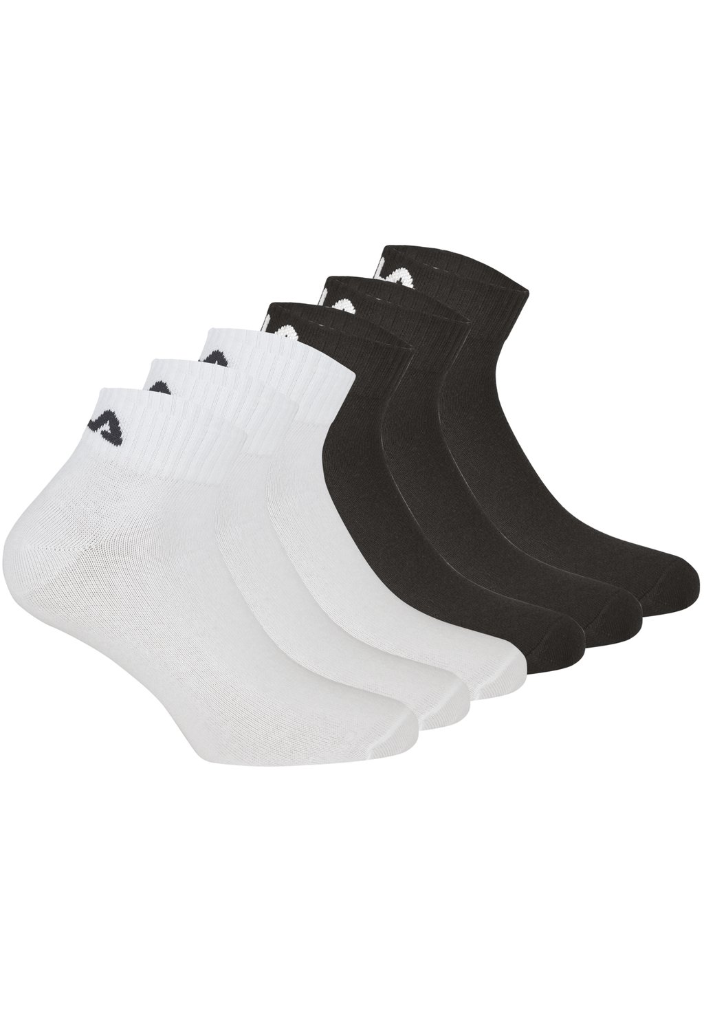 

Носки QUARTER SOCKS 6 PACK Fila, цвет black white