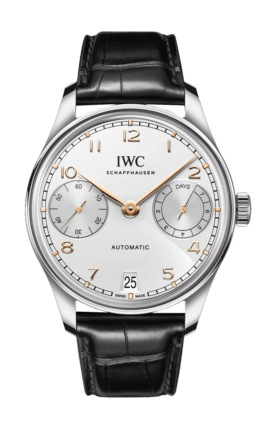 ПОРТУГЕЗЕР АВТОМАТИК 42 - IW501701 IWC SCHAFFHAUSEN, серебряный