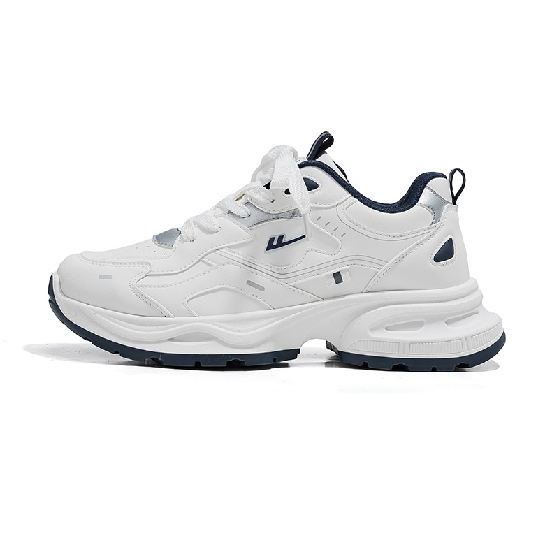 

WARRIOR Низкие массивные кроссовки унисекс бело-тёмно-синие (верх из кожи), цвет White Dark Blue (Leather Upper)