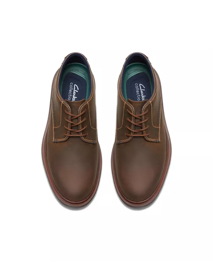 Мужские туфли Burchill Derby на шнуровке Clarks, коричневый/бежевый — фото 4
