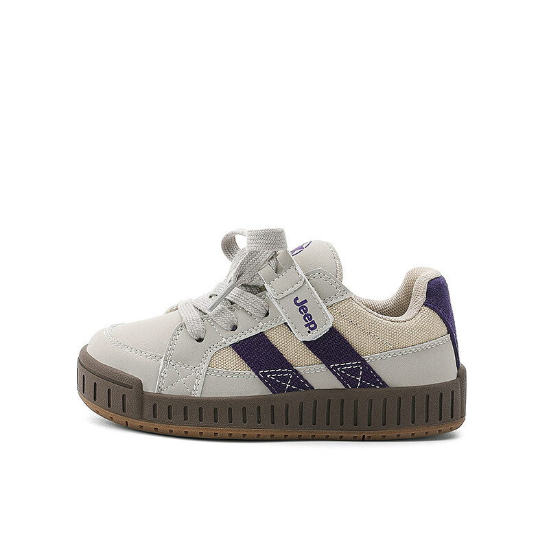 

Детские кроссовки для скейтбординга Kids Low-top Purple Jeep, белый/фиолетовый